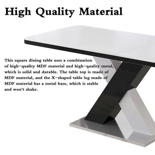 Modern Expandable Square Dining Table