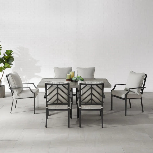 Crosley Otto 7Pc Outdoor Metal Dining Set