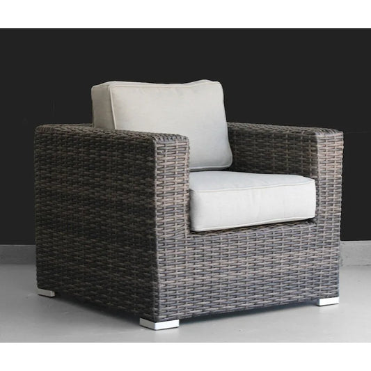 7 Piece Rattan Sectional Seating Group with Cushions