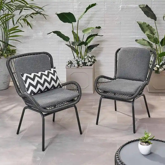 Outdoor Patio Club Chairs Set of 2 by Christopher Knight Home