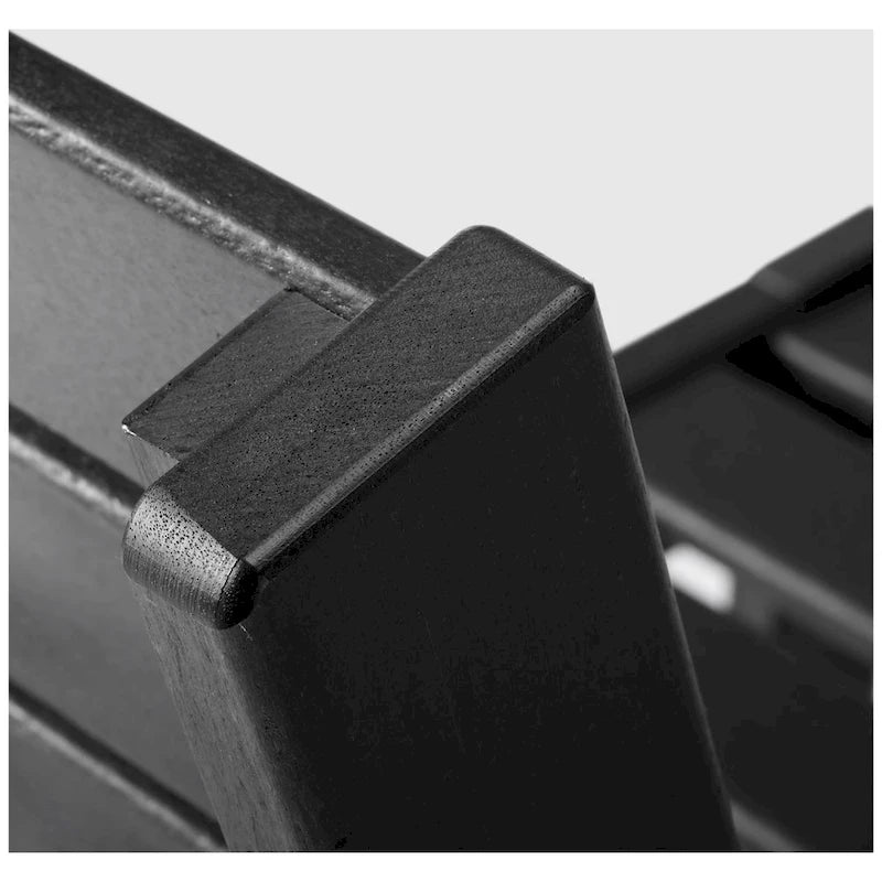 Polytrends Birchwood All Weather HDPE Outdoor Patio Deep Seating Black Left Arm Facing Chair With Cushions (1-Piece)