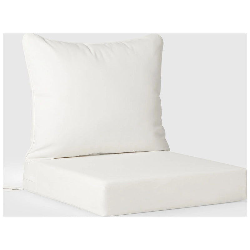 Polytrends Birchwood All Weather HDPE Outdoor Patio Deep Seating Black Left Arm Facing Chair With Cushions (1-Piece)