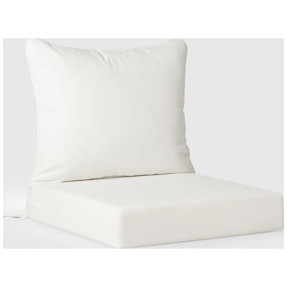 Polytrends Birchwood All Weather HDPE Outdoor Patio Deep Seating Black Left Arm Facing Chair With Cushions (1-Piece)