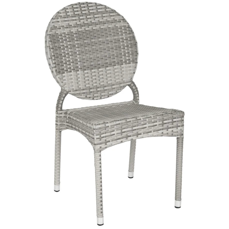 SAFAVIEH Valdez Indoor/Outdoor Stackable Dining Chairs (Set of 2) - 17 W x 22 D x 35 H