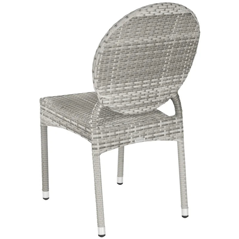 SAFAVIEH Valdez Indoor/Outdoor Stackable Dining Chairs (Set of 2) - 17 W x 22 D x 35 H