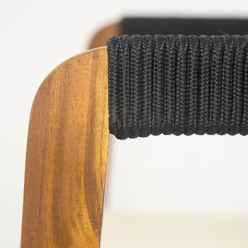 Christopher Knight Home - Outdoor 3-Piece Acacia Wood Dining Set with Cushions