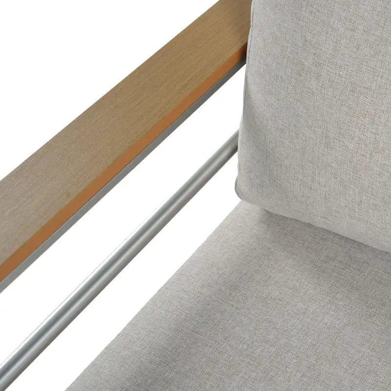 Christopher Knight Home - Everett Outdoor Aluminum Love Seat with Cushions and Rust-Resistant Frame