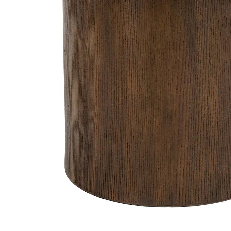 Christopher Knight Home - Mirod Indoor/Outdoor MGO Side Table with Faux Stone Top and Natural Wood Frame