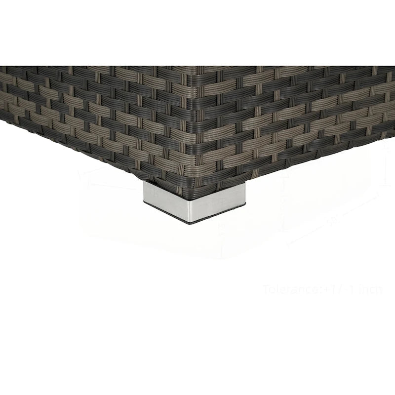 Outdoor Patio Sectional Sofa Set with Washable Cushions