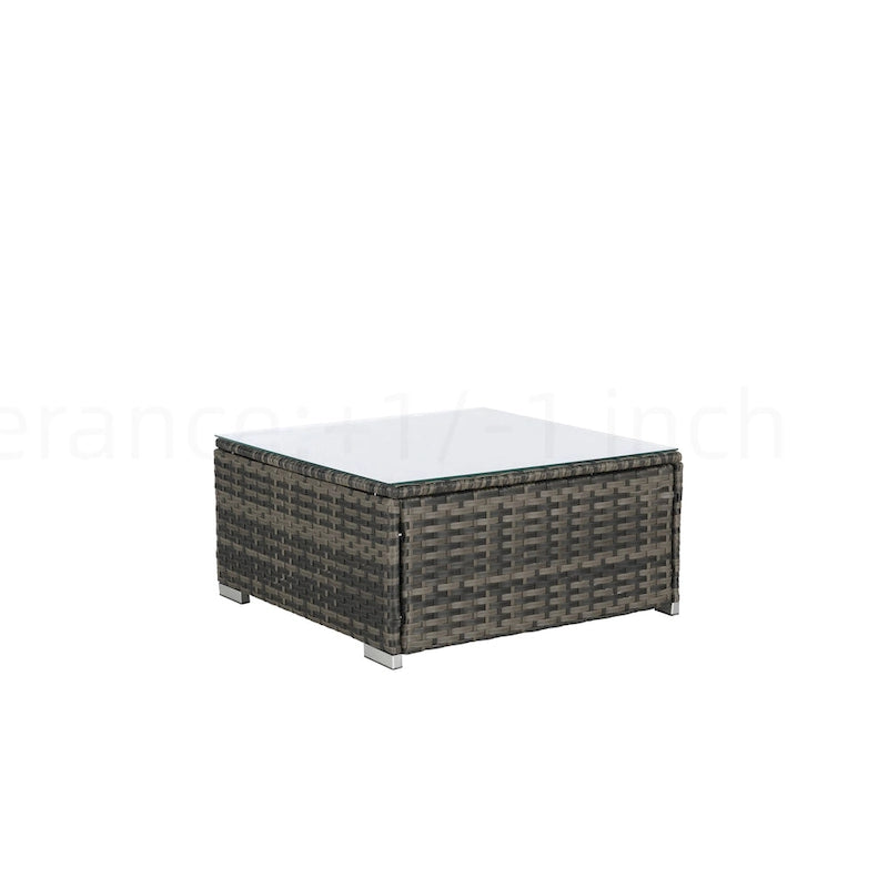 Outdoor Patio Sectional Sofa Set with Washable Cushions