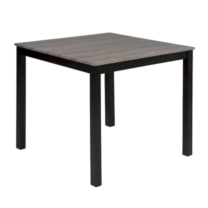 5 Piece Counter Height Table Set, Wooden Kitchen Table and Chairs Set with Square Table and 4 Upholstered Chairs