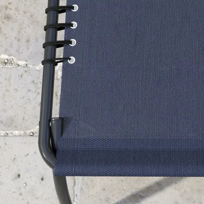 Outsunny Folding Chaise Lounge Pool Chair Set of 2, Patio Sun Tanning Chair with Reclining Back, Pillow, Breathable Mesh