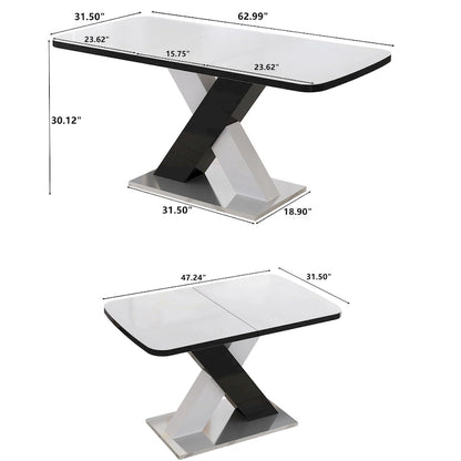 Modern Expandable Square Dining Table