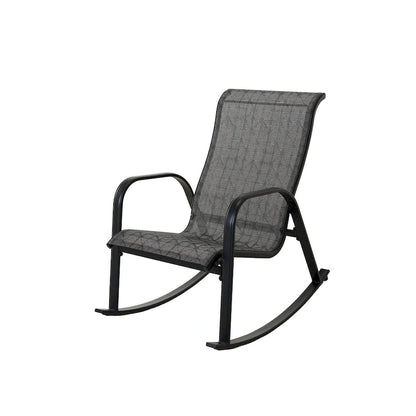 Metal Outdoor Rocking Chair, Steel Rocker Seating Outside for Front Porch, Garden, Patio, Backyard, 2PCS