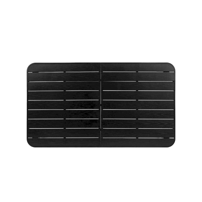 7-Piece Patio Dining Set with 55  Steel Table & Armchairs