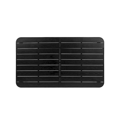 7-Piece Patio Dining Set with 55  Steel Table & Armchairs