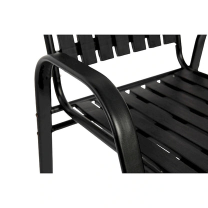 7-Piece Patio Dining Set with 55  Steel Table & Armchairs