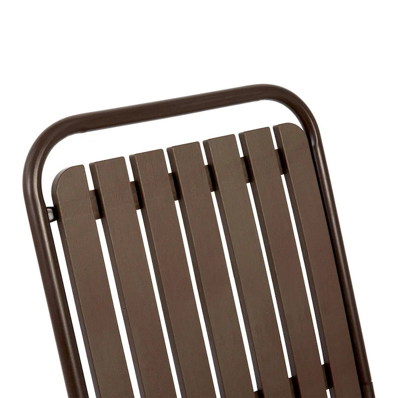 7-Piece Patio Dining Set with 55  Steel Table & Armchairs