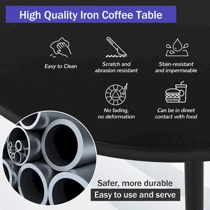 6-Seat Patio Outdoor Sectional Furniture Set, Half- Moon Curved L-Shaped Sofa with Iron Frame & Waterproof Coushions