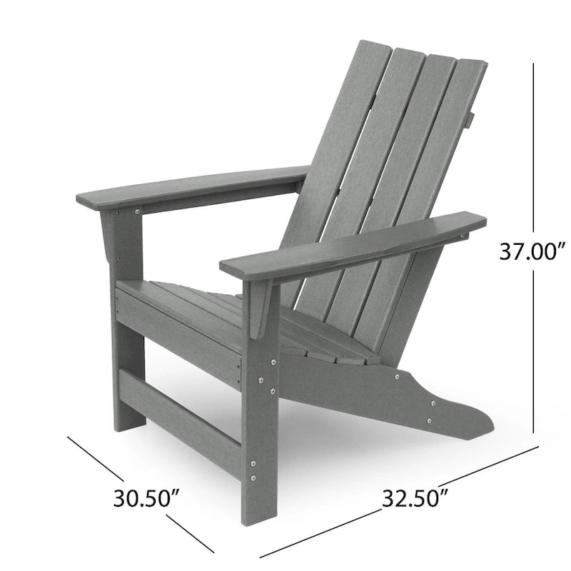 Encino Outdoor Resin Adirondack Chair by Christopher Knight Home