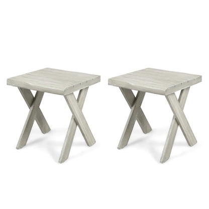 Eaglewood Acacia Wood Indoor/Outdoor Side Table by Christopher Knight Home