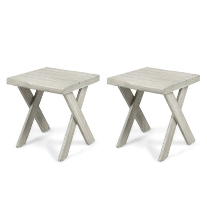 Eaglewood Acacia Wood Indoor/Outdoor Side Table by Christopher Knight Home
