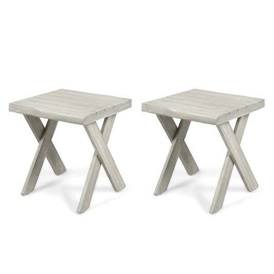 Eaglewood Acacia Wood Indoor/Outdoor Side Table by Christopher Knight Home