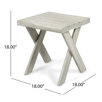 Eaglewood Acacia Wood Indoor/Outdoor Side Table by Christopher Knight Home
