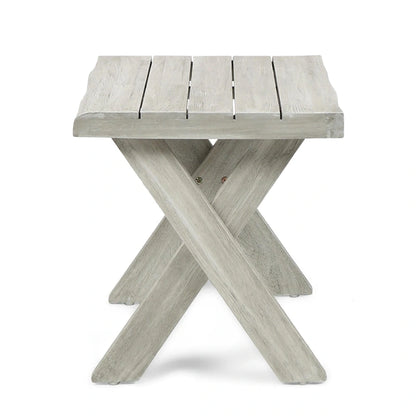 Eaglewood Acacia Wood Indoor/Outdoor Side Table by Christopher Knight Home