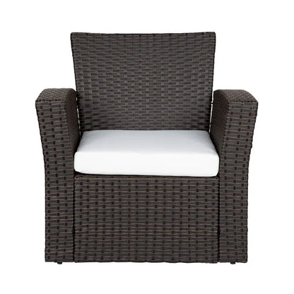 Grandview Outdoor Chocolate 4-piece Patio Conversation Set