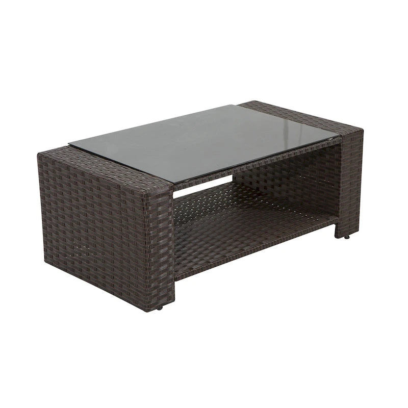 Grandview Outdoor Chocolate 4-piece Patio Conversation Set