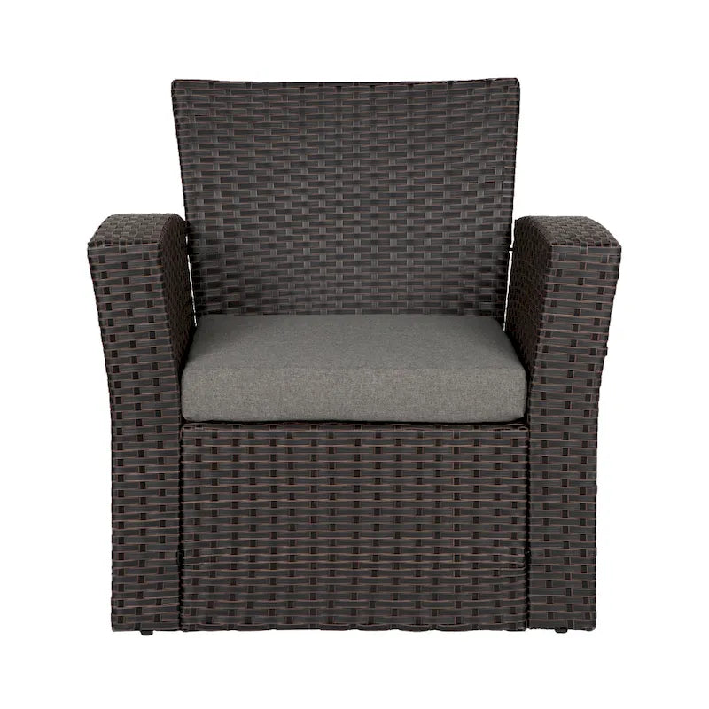 Grandview Outdoor Chocolate 4-piece Patio Conversation Set