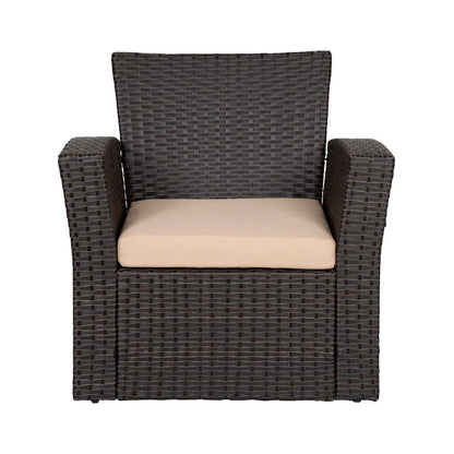 Grandview Outdoor Chocolate 4-piece Patio Conversation Set