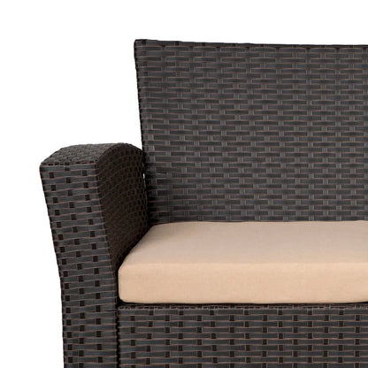 Grandview Outdoor Chocolate 4-piece Patio Conversation Set