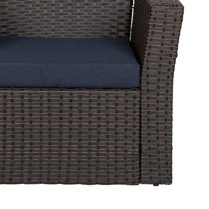 Grandview Outdoor Chocolate 4-piece Patio Conversation Set