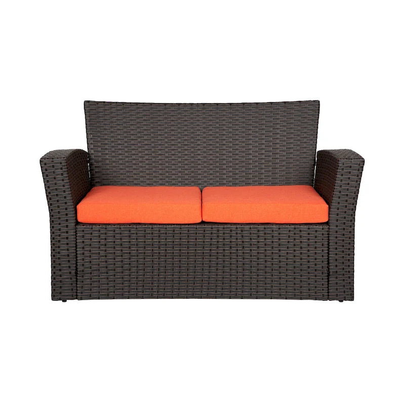 Grandview Outdoor Chocolate 4-piece Patio Conversation Set