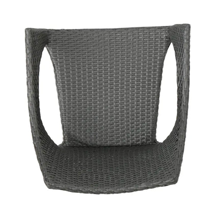 Christopher Knight Home Carroll Outdoor 5-Piece Acacia Wood and Wicker Dining Set