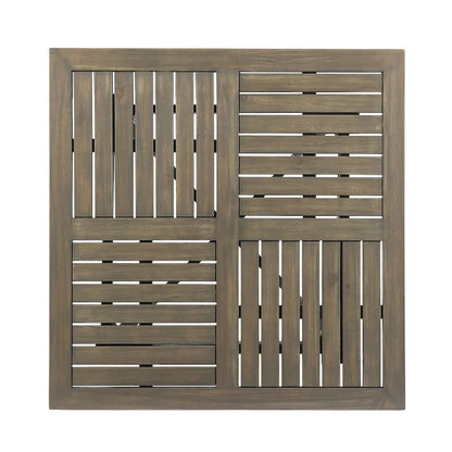 Christopher Knight Home Carroll Outdoor 5-Piece Acacia Wood and Wicker Dining Set