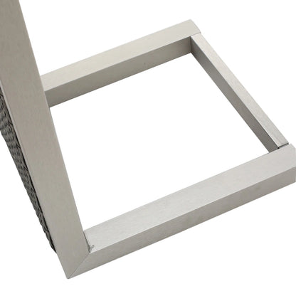 Aviara Outdoor Aluminum Club Chairs with Wicker-Topped Side Table by Christopher Knight Home