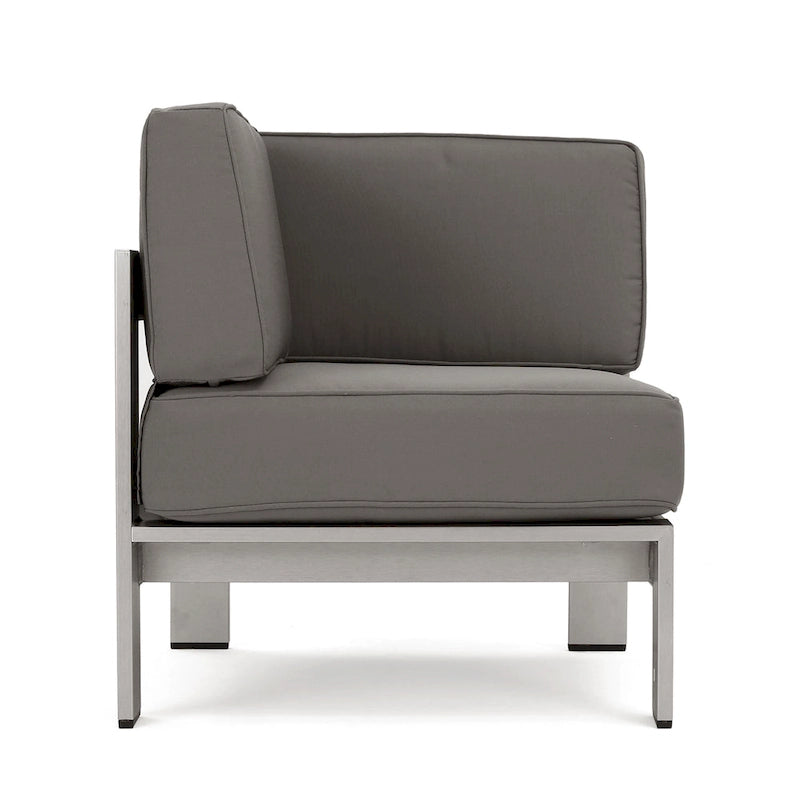 Cape Coral Outdoor Aluminum 10-piece Sofa Set with Cushions by Christopher Knight Home