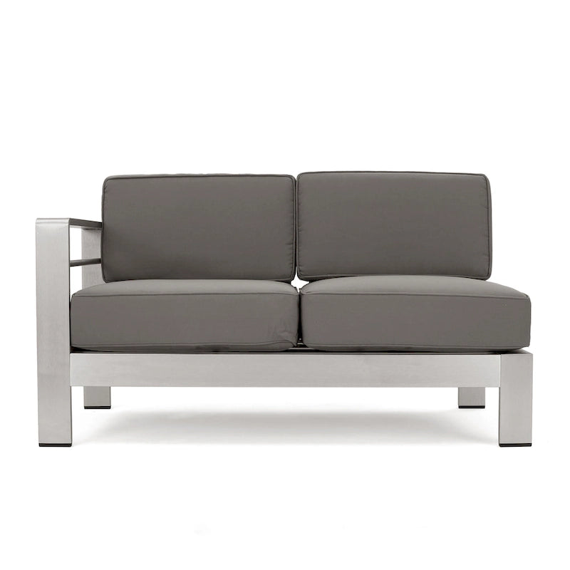 Cape Coral Outdoor Aluminum 10-piece Sofa Set with Cushions by Christopher Knight Home