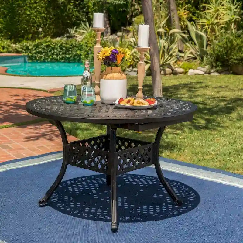 Stock Island Outdoor Oval Dining Table by Christopher Knight Home - 61.00 L x 45.70 W x 28.50 H