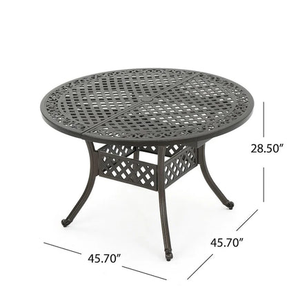 Stock Island Outdoor Oval Dining Table by Christopher Knight Home - 61.00 L x 45.70 W x 28.50 H