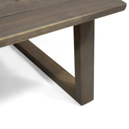 Belgian Outdoor Acacia Wood Chat Set by Christopher Knight Home