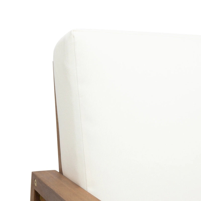 Belgian Outdoor Acacia Wood Chat Set by Christopher Knight Home