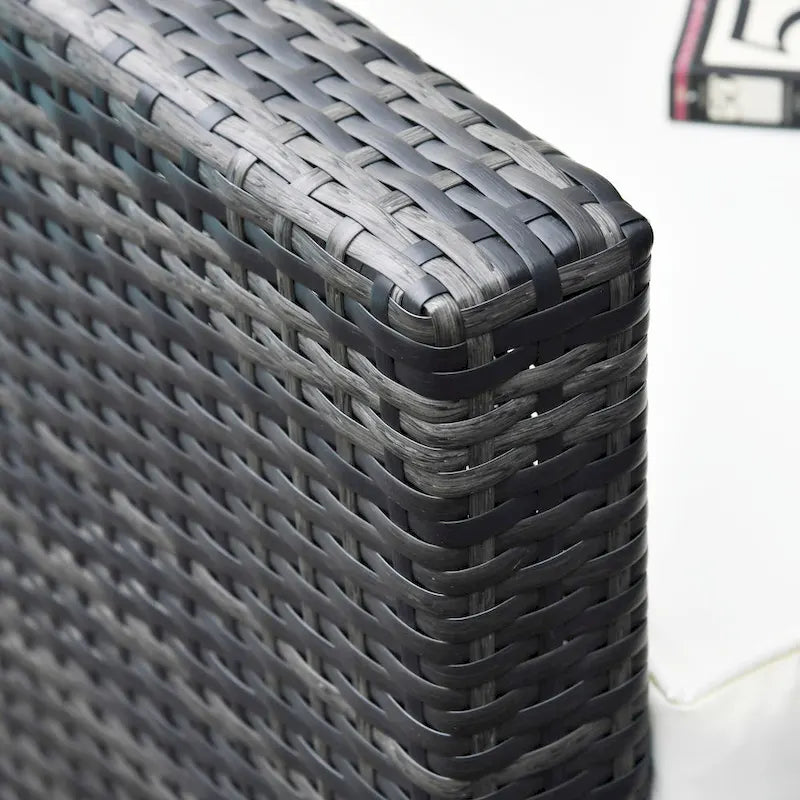 Outsunny Rattan Wicker Swivel Rocking Chair with Armrest, Soft Thick Cushions, Outdoor Club Chair with Strong Steel Frame