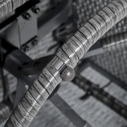 Outsunny Rattan Wicker Swivel Rocking Chair with Armrest, Soft Thick Cushions, Outdoor Club Chair with Strong Steel Frame