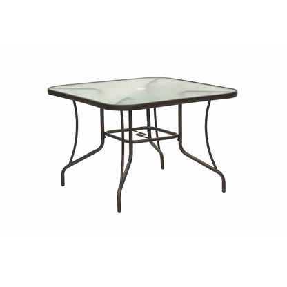 Augusta 5 Piece Outdoor Patio Dining Set with Square Table