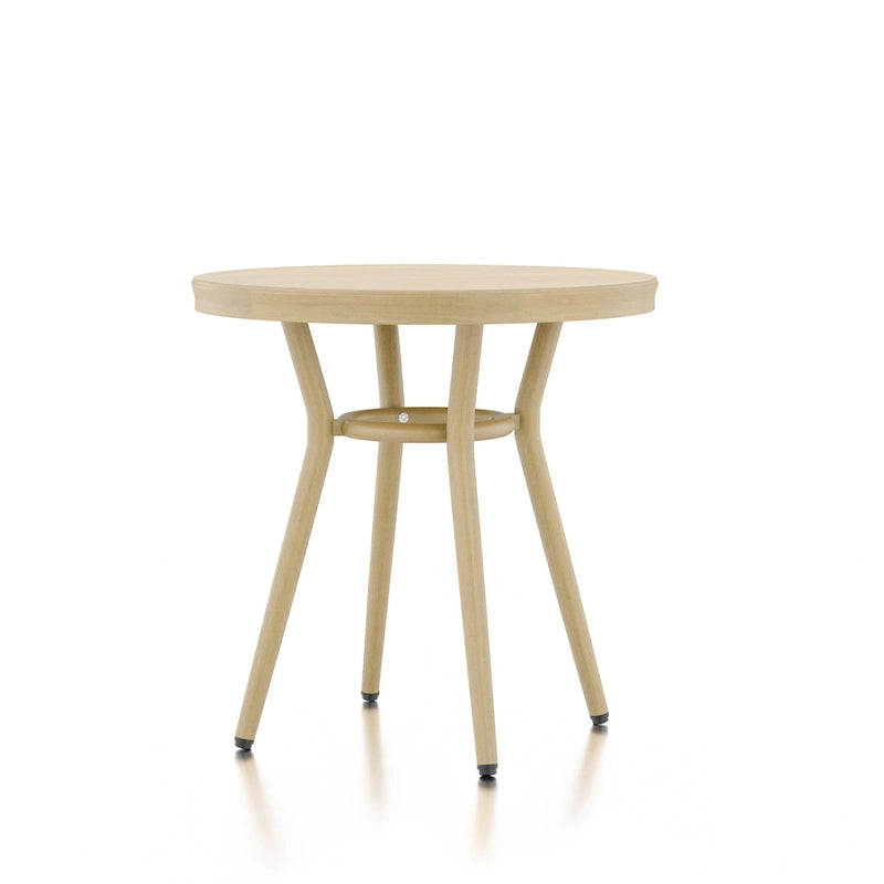 Ariel French Natural Tone 22-inch Aluminum Round Patio Side Table by Furniture of America