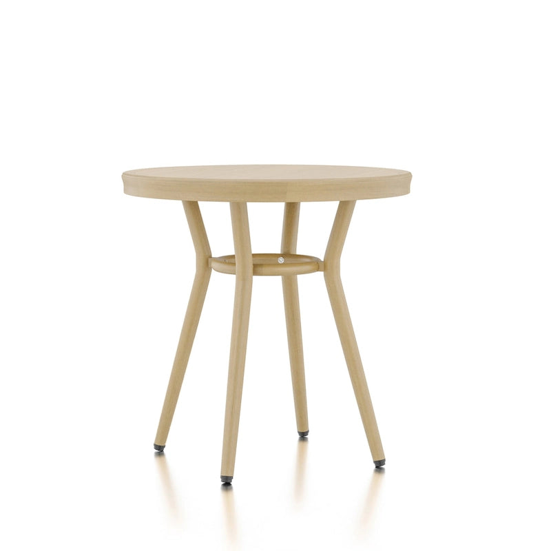 Ariel French Natural Tone 22-inch Aluminum Round Patio Side Table by Furniture of America